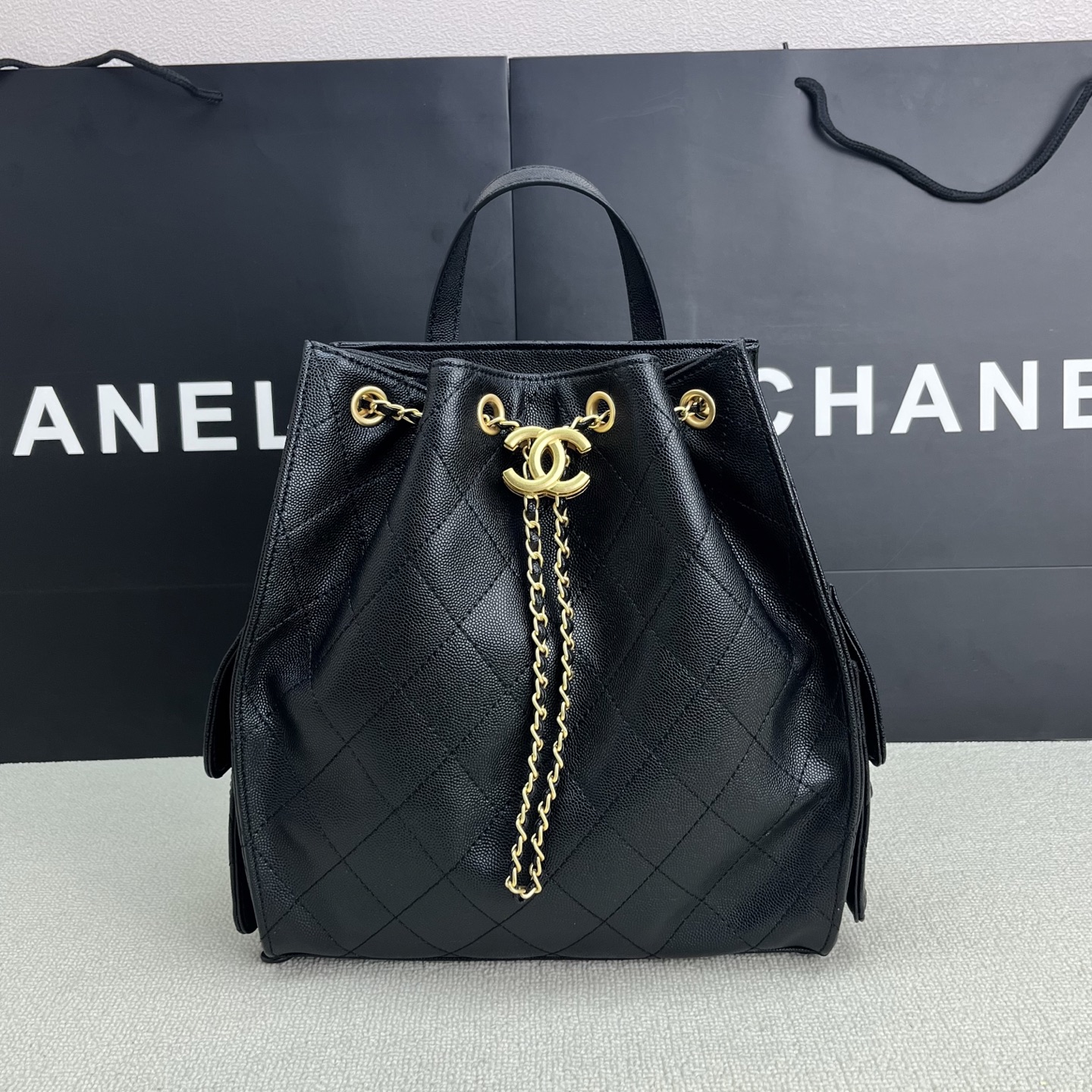 Chanel 25c cowhide hobo hippie underarm bag